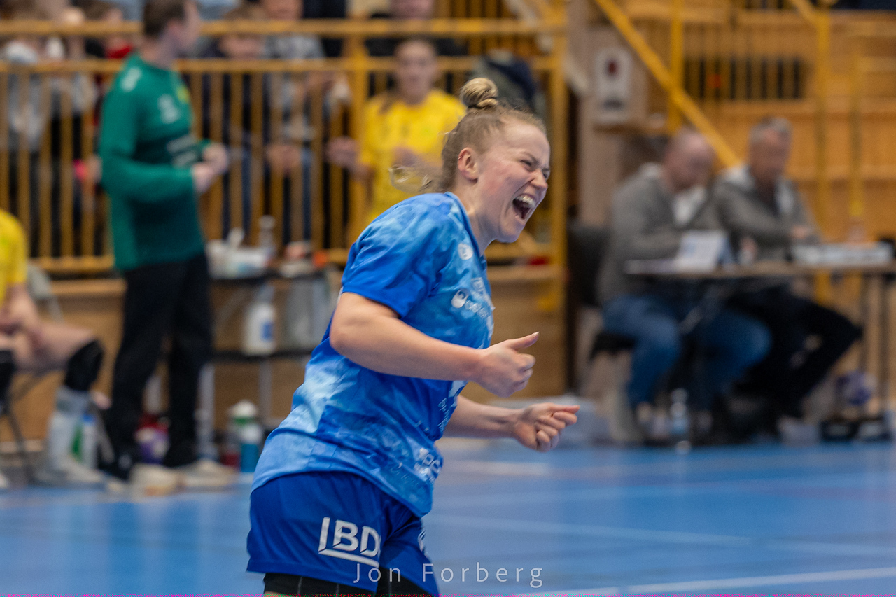 Maja var nok en gang i scoringshumør, og scoret på sju av sju avslutninger mot Oppsal. Bildet er fra onsdagens hjemmekamp mot Fjellhammer. Foto: Jon Forberg